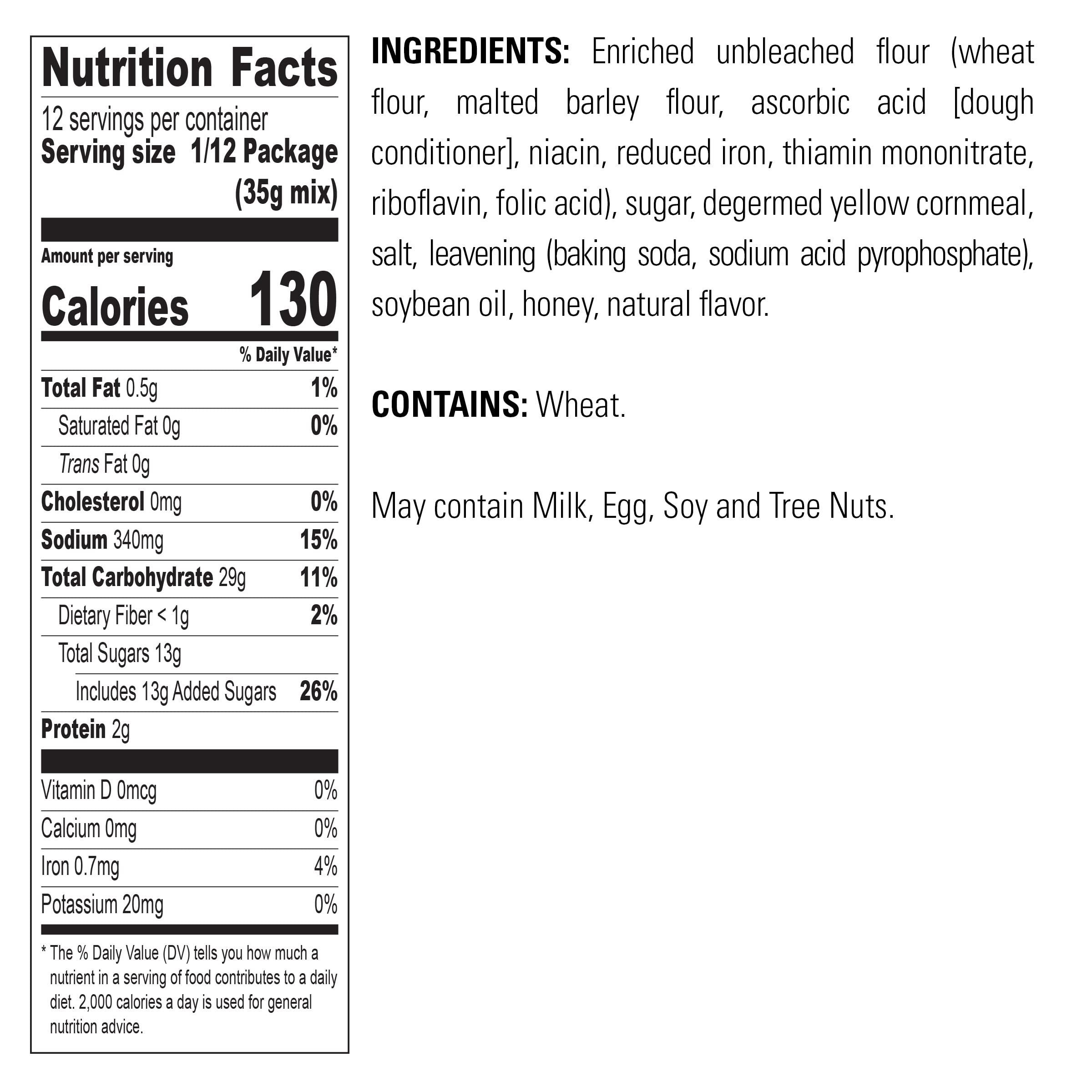 Krusteaz Krusteaz Honey Cornbread and Muffin Mix - No Artificial Colors or Flavors 15 Ounce (Pack of 3)