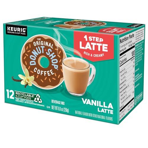 The Original Donut Shop The Original Donut Shop Vanilla Latte, Single Serve Coffee K-Cup Pod, Flavored Coffee, 60 Count (6 Packs of 10)