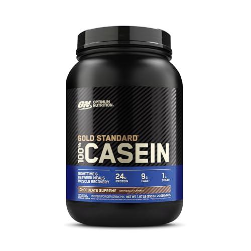 Optimum Nutrition Optimum Nutrition Gold Standard 100% Micellar Casein Protein Powder, Slow Digesting, Helps Keep You Full, Overnight Muscle Recovery, Chocolate Supreme, 1.87 Pound (Packaging May Vary)