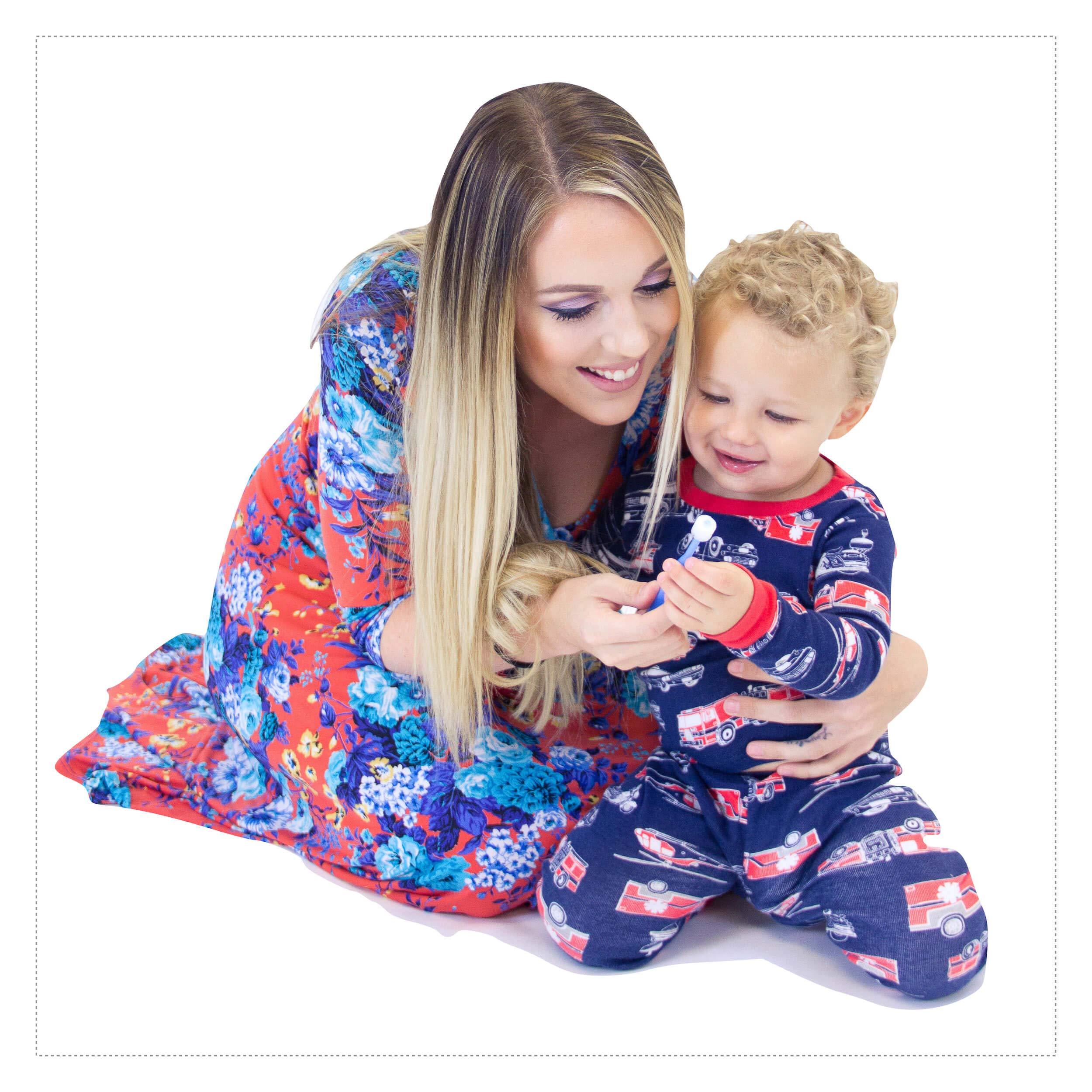 Brilliant Brilliant Oral Care Baby Toothbrush with Soft Bristles and Round Head, for a Toddler Approved, Easy to Use All-Around Clean Mouth, Ages 0-2 Years, Blue, 3 Pack