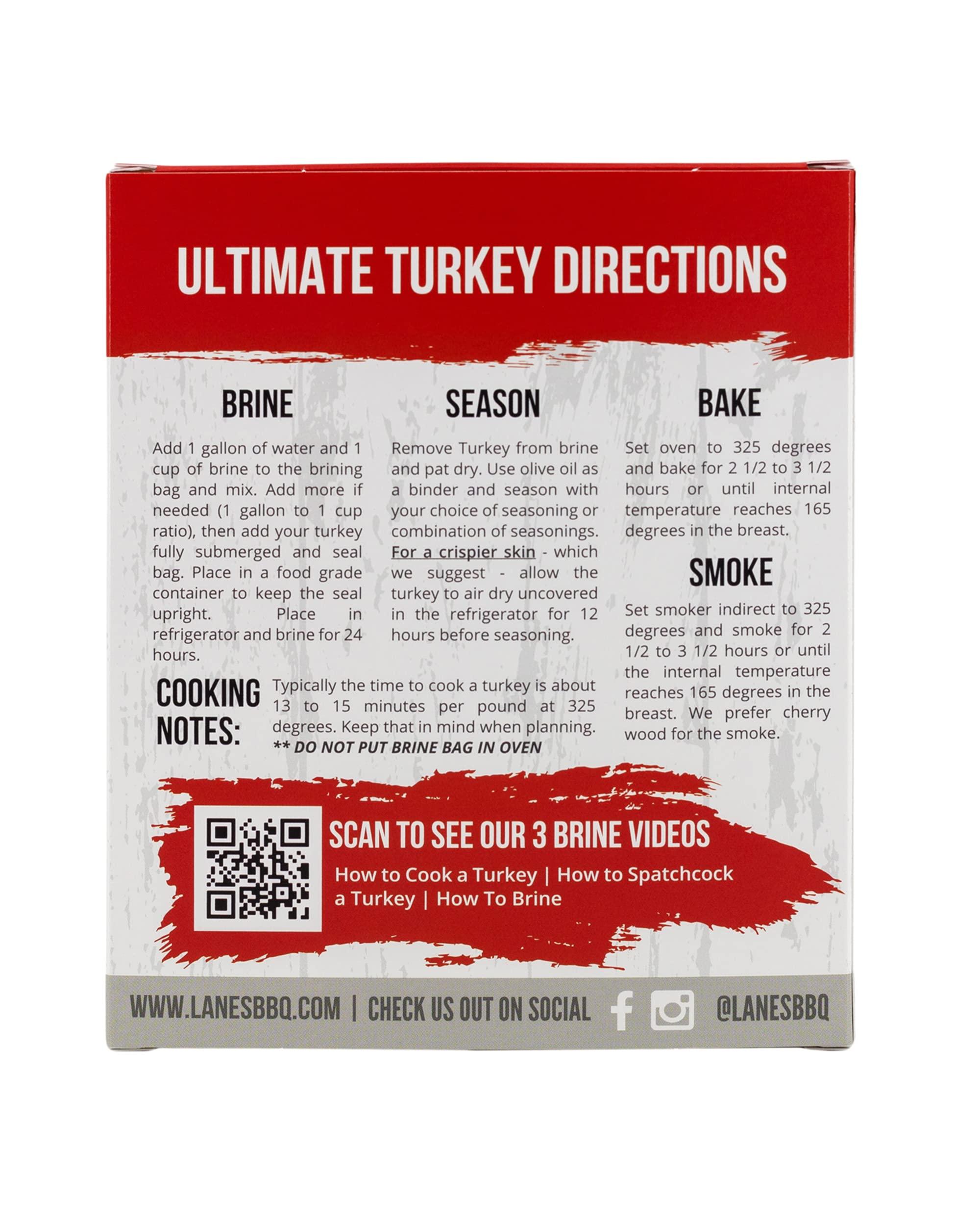 Lane\'s Lane\'s Turkey Brine Bag, 24\" x 24\" Extra Large Brining Bag with Strong Zipper, Enough to Hold Up To 25lb Turkey, BPA Free Chicken Brine Bag, No Fillers, Gluten Free Turkey Brine Bag, 1 Pack