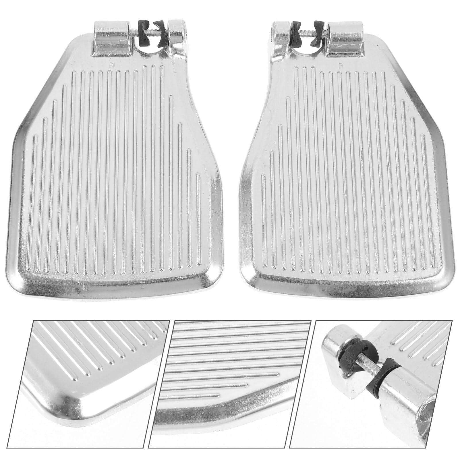 iplusmile 1 Pair Wheelchair Footrest Stable Wheelchair Footplates Wheelchair Foot Rest Replacement Foot Pedal Metal Pedal for Wheelchair Leg Rest for Wheelchair Universal Wheelchair Pedal