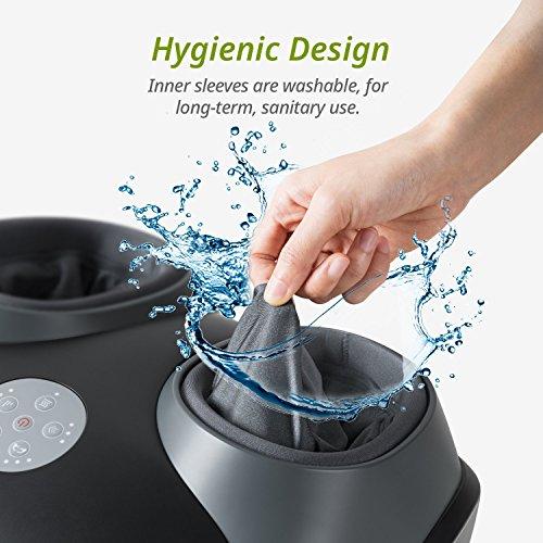 Mynt Foot Massager with Shiatsu Tapping Heat and Air Compression, Electric Foot Massage Machine for Plantar Fasciitis Pain Relief, Tired Feet, Promote Blood Circulation