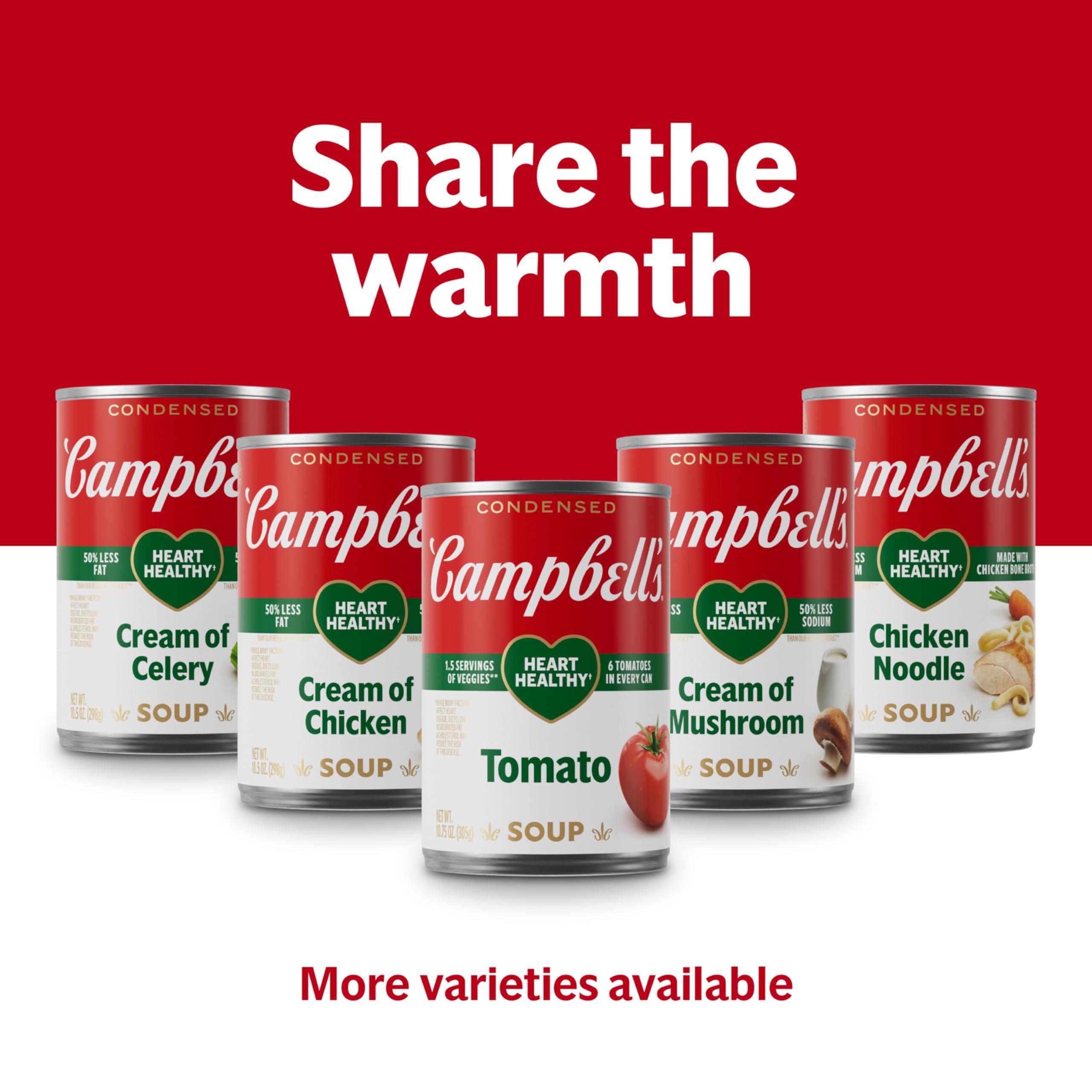 Campbell's Campbells Condensed Heart Healthy Homestyle Chicken Noodle Soup, 10.5 oz Can