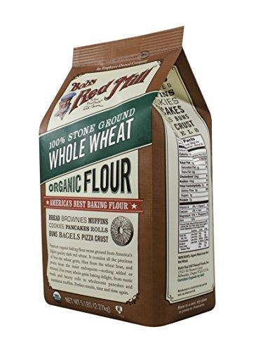 Bob's Red Mill Bob's Red Mill Organic Whole Wheat Flour, 5 lb (Pack of 4)