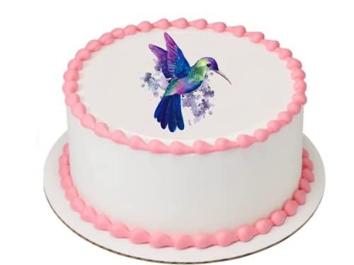 kopy Hummingbird Hummingbirds Happy Birthday Edible Cake Topper Edible Cake Toppers Frosting Sheet Icing Paper Cake Decoration…