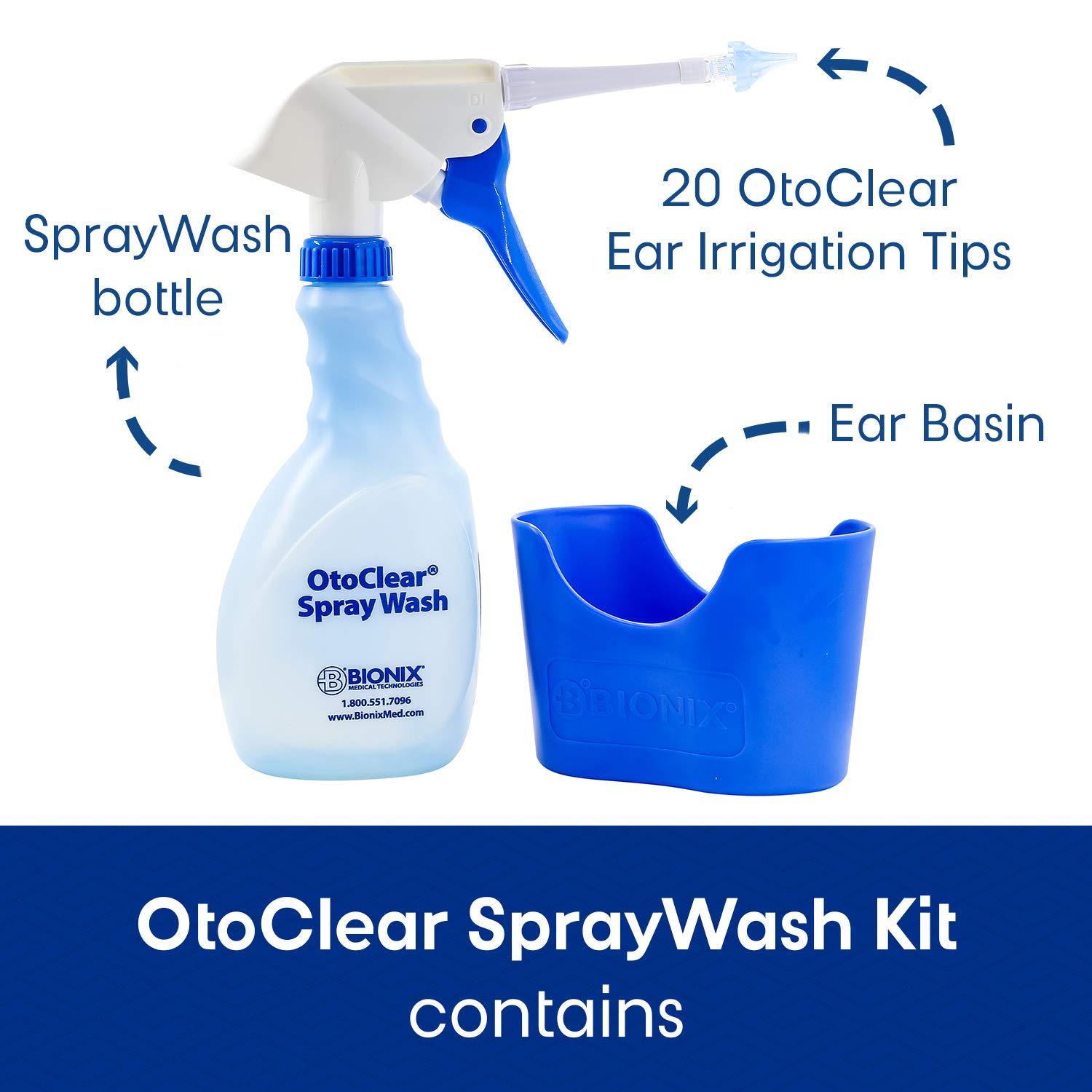 Bionix Bionix - OtoClear Ear SprayWash Kit, Easy-to-Use, Ideal for Healthcare Providers, Soft & Flexible (22- Piece Set)
