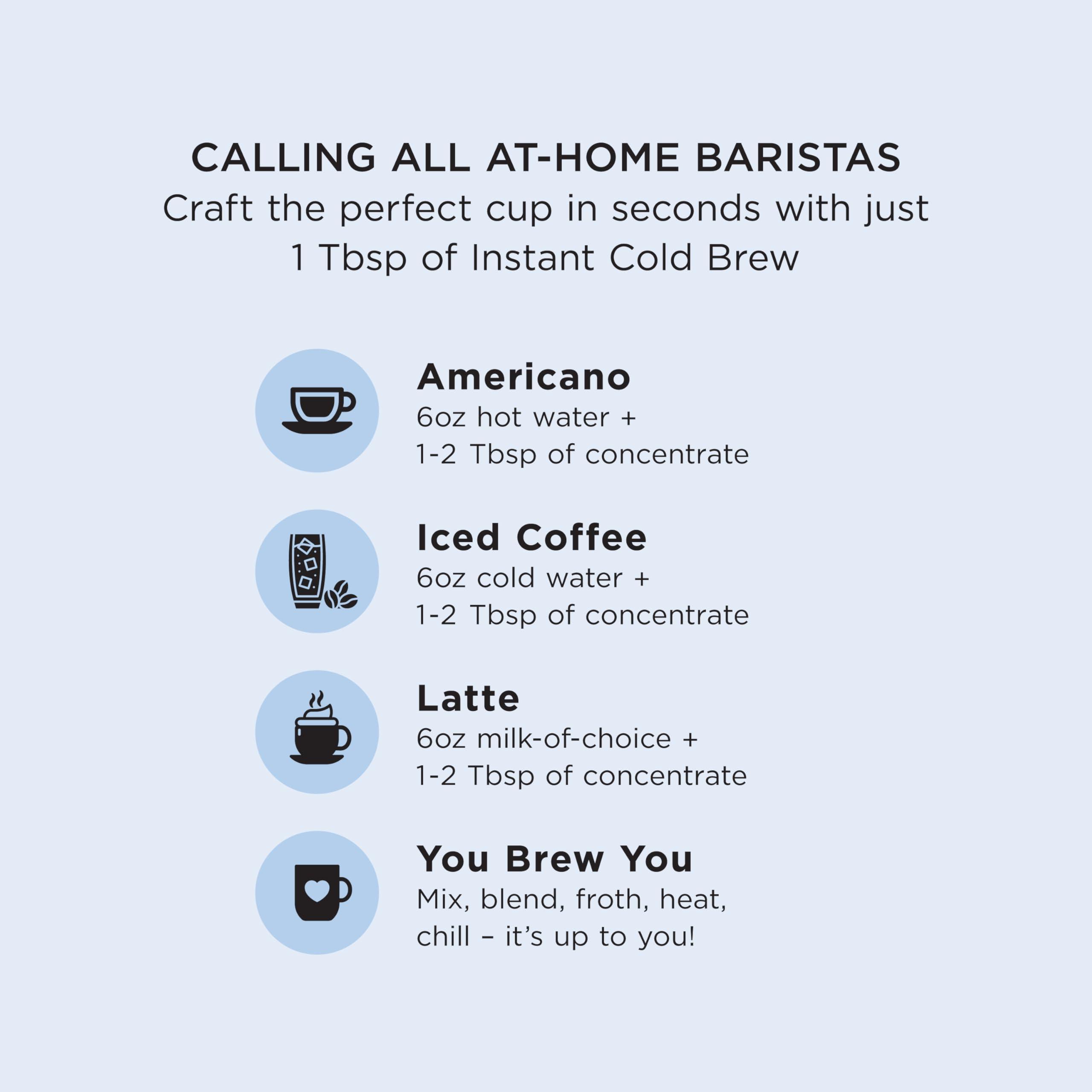 Pop & Bottle Pop & Bottle Coffee Concentrate - Organic Cold Brew Concentrate, Iced Coffee Concentrate Liquid for Instant Ice Coffee & Cold Brew, Dairy Free, Makes Up to 16 Cups - Classic, 8 Fl Oz (2 Pack)