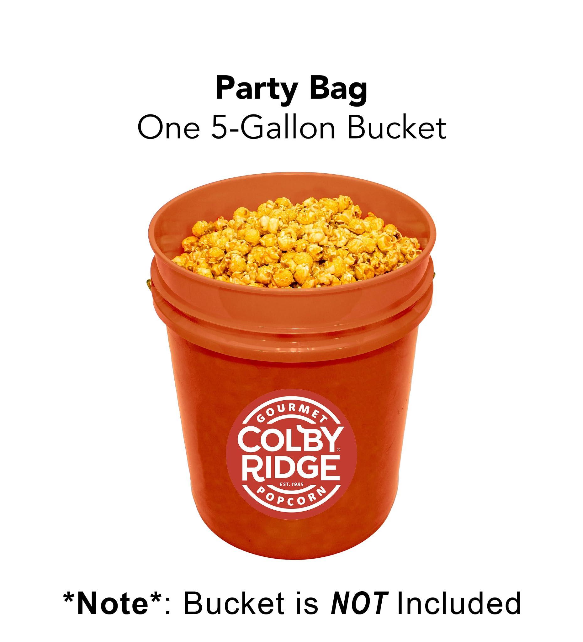 Colby Ridge Colby Ridge Cheddar Cheese Gourmet Craft Popped Gluten Free Popcorn Bulk Sized Large Gift Party Bags (Bulk 5 Gal. 80 Cups) (Cheddar Cheese)