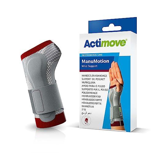 Actimove Actimove Professional ManuMotion Wrist Support | Wrist Brace with Thumb Support for Arthrosis, Rheumatoid Arthritis, Sprains, Tendon, Soft Tissue & Ligament Injuries, Postoperative Care | White, Left, Large