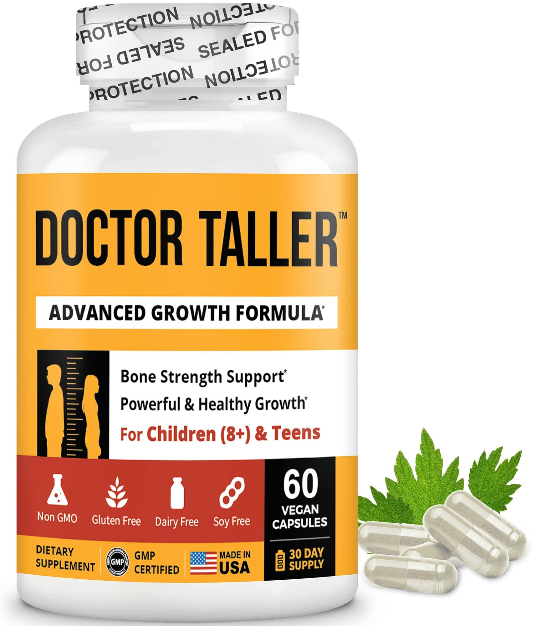 NuBest NuBest Doctor Taller - Height Growth Formula - Supports Height Growth and Immunity - Keto with Calcium, Vitamin D3, Vitamin K2, Amino Acids & Herbs for Children (8+) - 6 Pack | 6 Month Supply