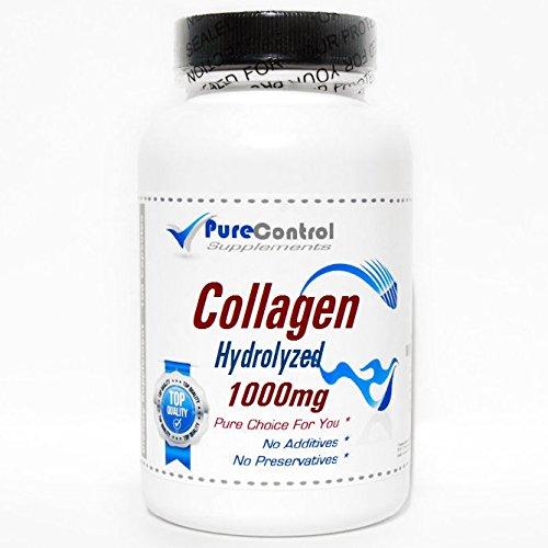 PureControl Supplements Collagen Hydrolyzed 1000mg // 180 Capsules // Pure // by PureControl Supplements