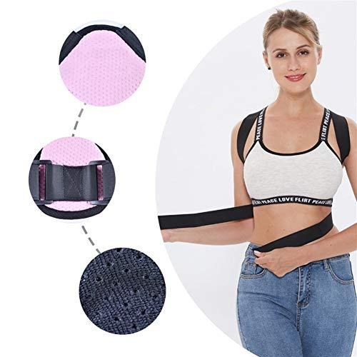 SADDPA DSMYYXGS Back Posture Corrector Women Men Prevent Slouching Relieve Pain Posture Straps, Clavicle Support Brace Back Pain (Color : C, Size : XXX-Large)
