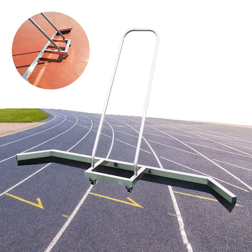 YIYIBYUS Tennis Court Squeegee Dew Broom, Heavy Duty Silver Water Pusher Stainless Steel Sweeper Tool Tennis Court Floor Surface Water Remover Tool