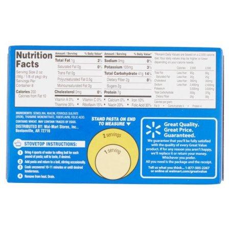 Great Value Great Value Spaghetti, 1 lb, 4 Count