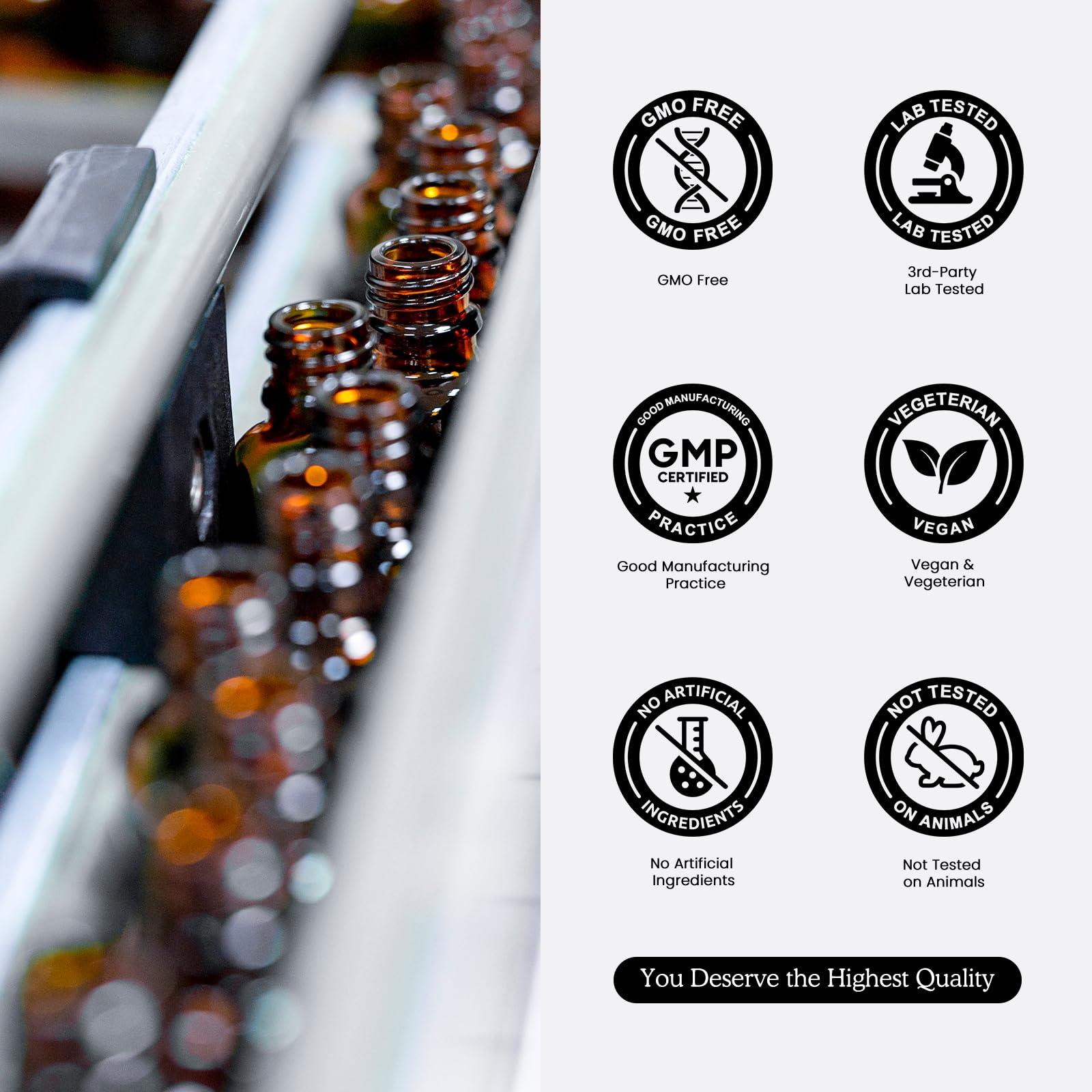 PAYAOCZ (4 Pack) 10 in 1 Calcium Magnesium Zinc Supplement, Magnesium Glycinate Complex Liquid Drops with Vitamin D3 K2 B6, Vegan Calcium Citrate Bone & Immune Health Support, Sleep & Cramps, Boron, 1 Fl Oz