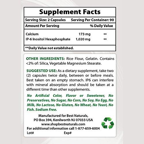 Best Naturals Best Naturals IP-6 510 mg 180 Capsules