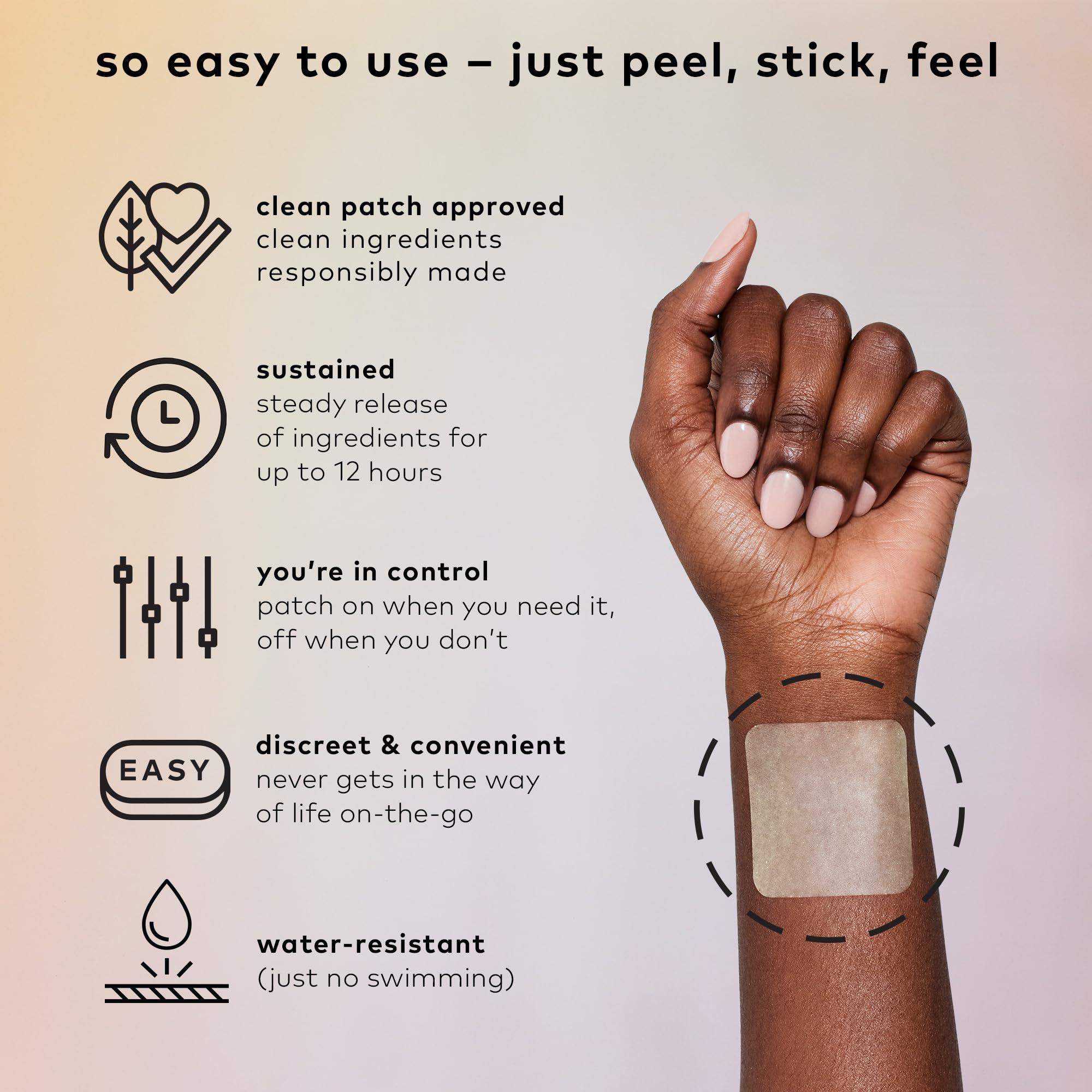 The Good Patch The Good Patch Think Patch, Natural Patch with Caffeine, Yerba Mate, Bacop, Lion\'s Mane, Plant Powered Wearable Wellness, Focus Patches, Sustained Release (16 Total Patches)