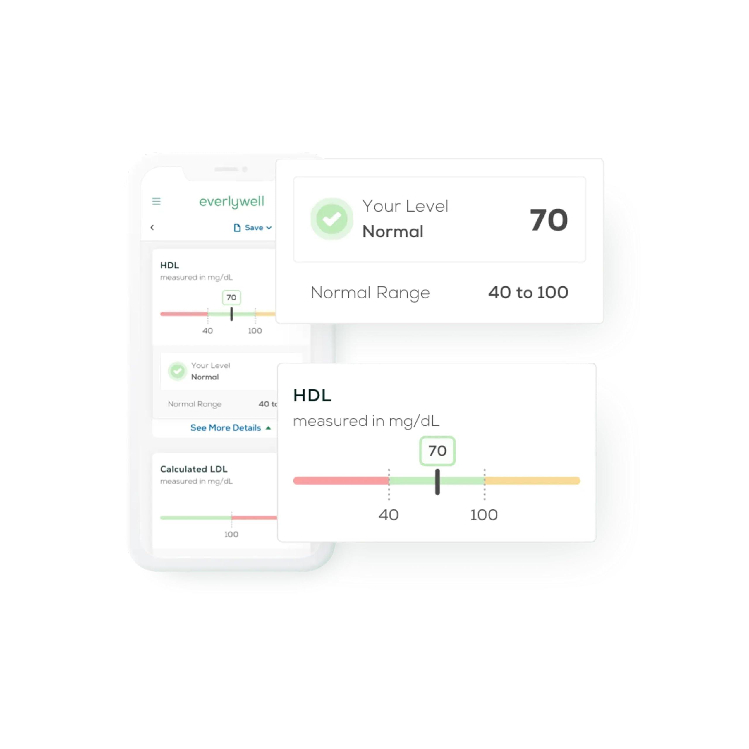 Everly Well Everlywell Cholesterol and Lipids Test - at-Home Collection Kit - Accurate Results from a CLIA-Certified Lab Within Days - Ages 18+