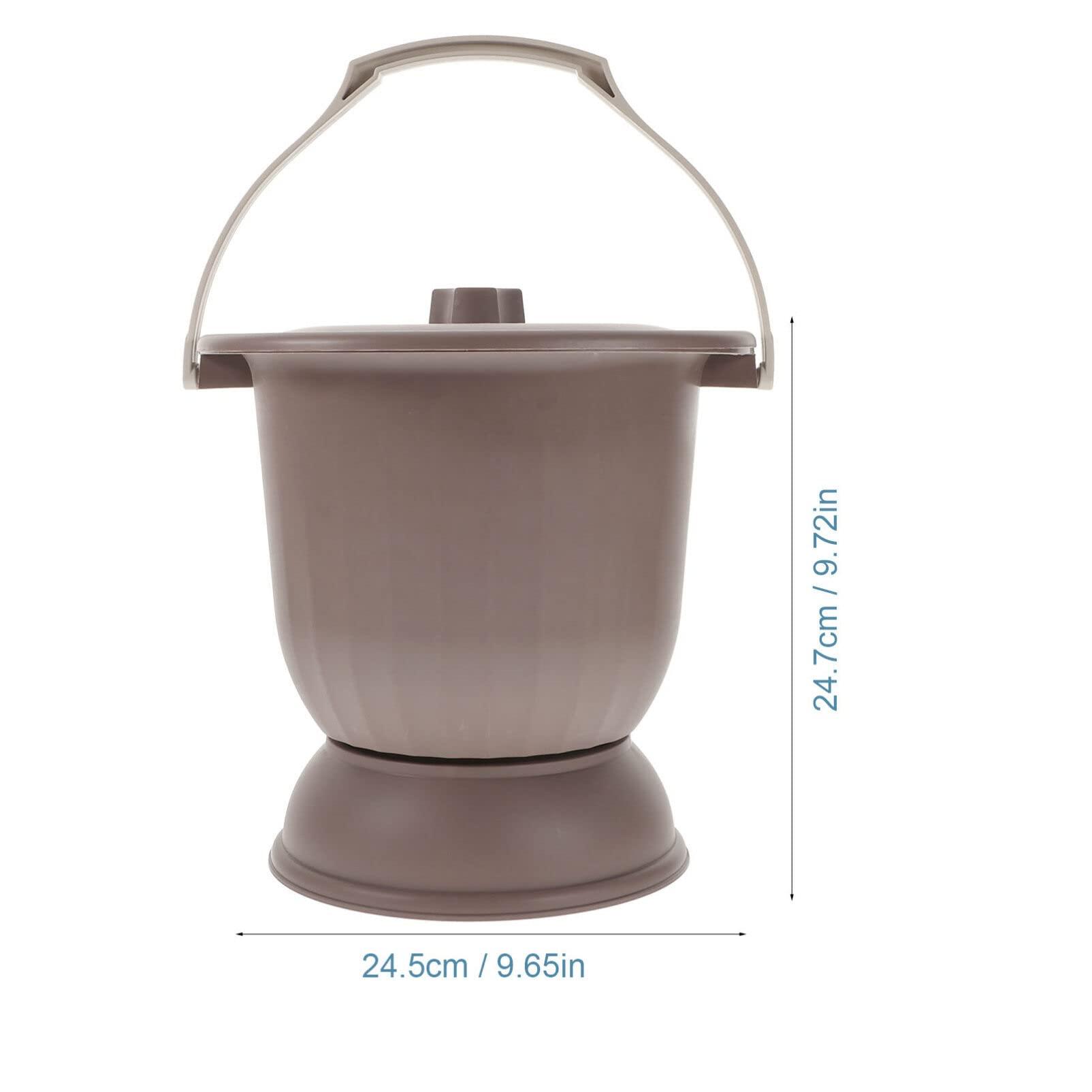 Ipetboom Ipetboom Spittoon Bedroom Urinal Elderly Pee Pot Chamber Pot Portable Toilet for Adults Urinal Toilet Urinal Pregnancy Woman Plastic Camping Supplies
