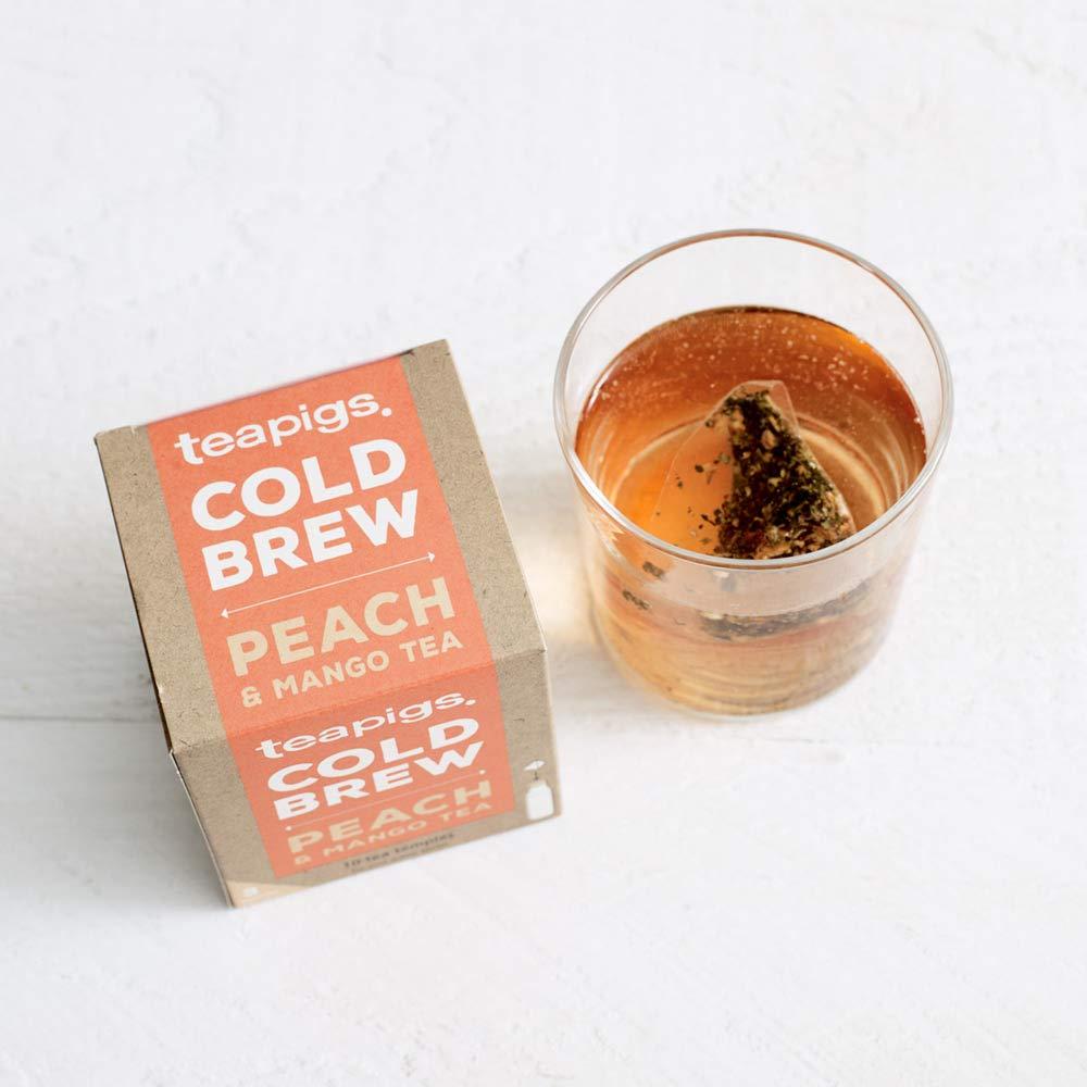 teapigs Teapigs Peach And Mango Cold Brew Made With Whole Fruit (6 Packs of 10 Tea Bags)