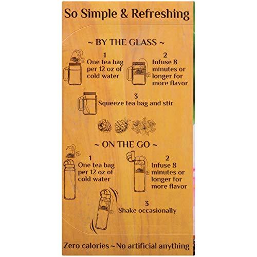 Bigelow Tea Bigelow Botanicals Cold Water Infusion Blackberry Raspberry Hibiscus Tea Bags 18 Count Box (Pack of 3), Herbal Infusion, Caffeine Free, 54 Tea Bags Total