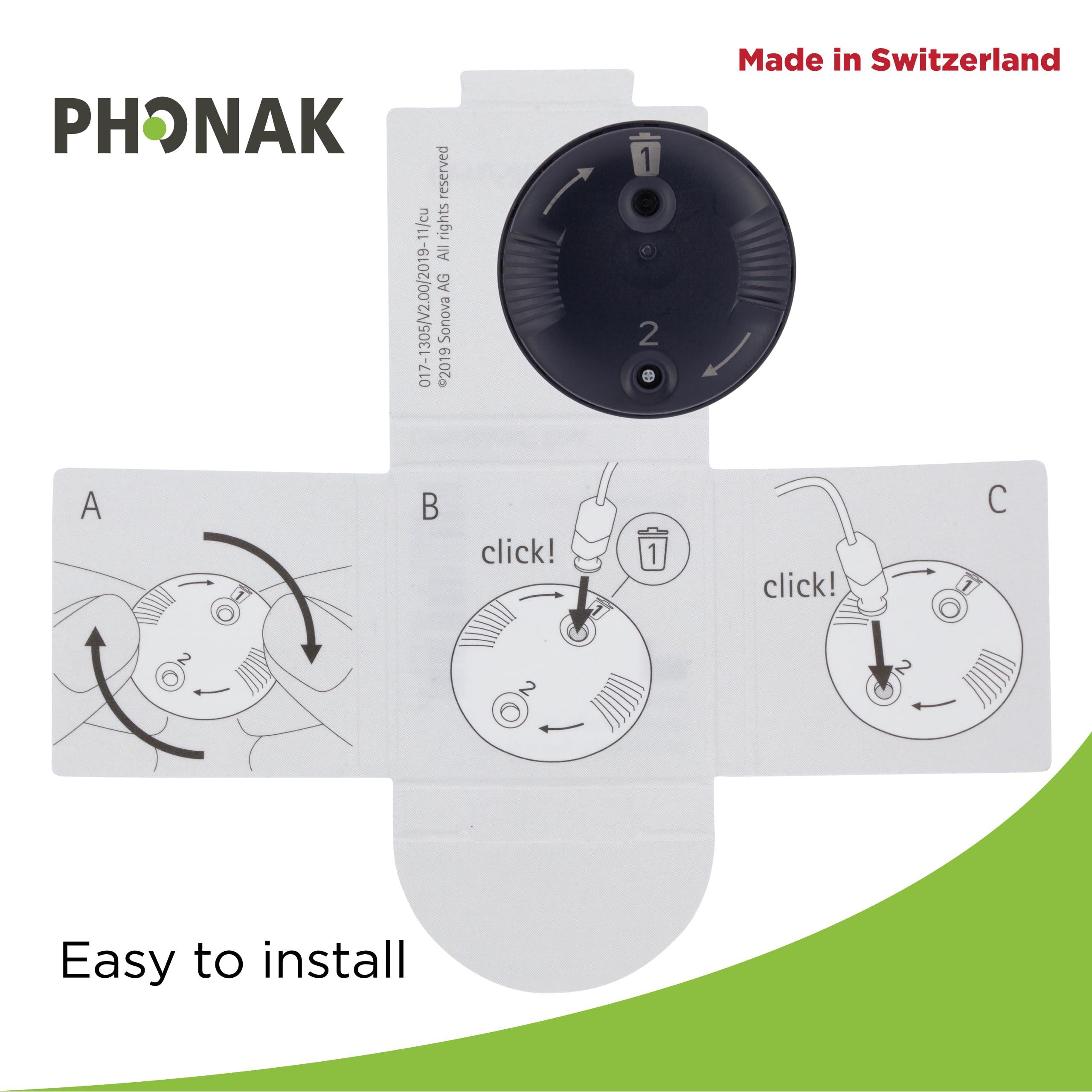 Otto Tech Genuine OEM Switzerland Wax Guards Filters, Cerushield Disk v2.0 098-0445 Accessories for Phonak Hearing Aid Audeo Marvel Paradise Lumity Hearing Aid only using SDS 4.0 receiver-2 pack/16 Filter Total