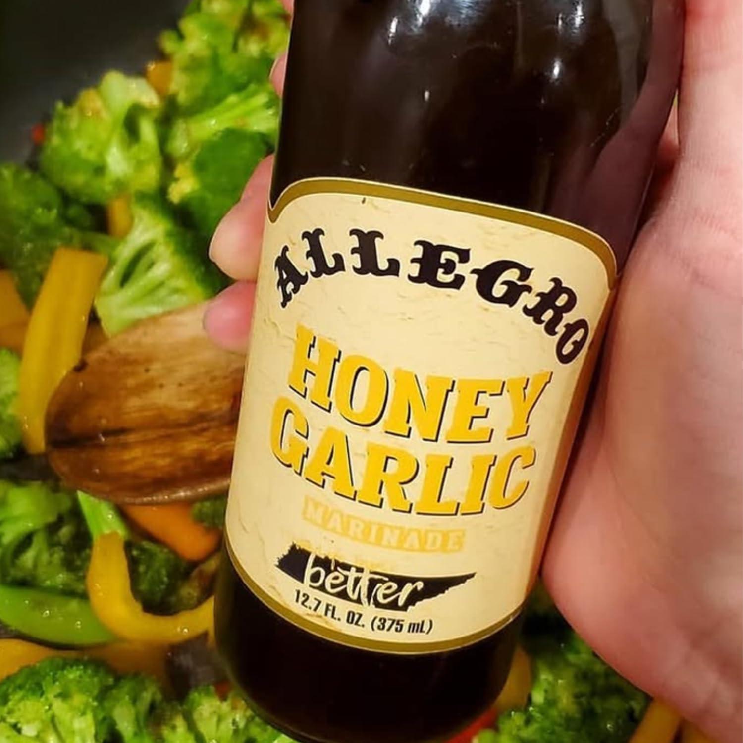 Allegro ALLEGRO - The Marinate Everything Marinades | Perfect Marinades for Meat & Veggies | Marinade for Grilling, Roasting & Cooking | Versatile, Flavorful & Easy to Use | 12.7 Oz (Pack of 6) - Honey Garlic