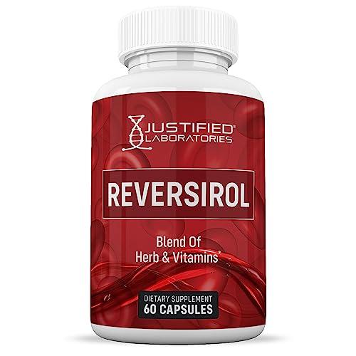 Justified Laboratories Reversirol Advanced Formula 620MG Formula Supplement Pills 60 Capsules