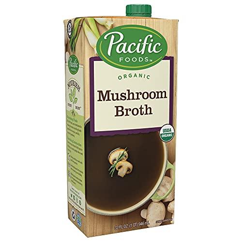 Pacific Foods Pacific Foods Organic Mushroom Broth, 32-Ounce Carton (Pack of 2)