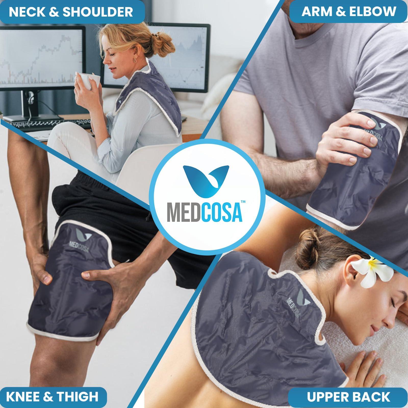 Medcosa Medcosa Large Neck and Shoulder Gel Ice Pack | Chill That Pain in The Neck | Neck & Shoulder Wrap Ideal for Post-Surgery, Reducing Muscle Pain & Aiding Injury Recovery