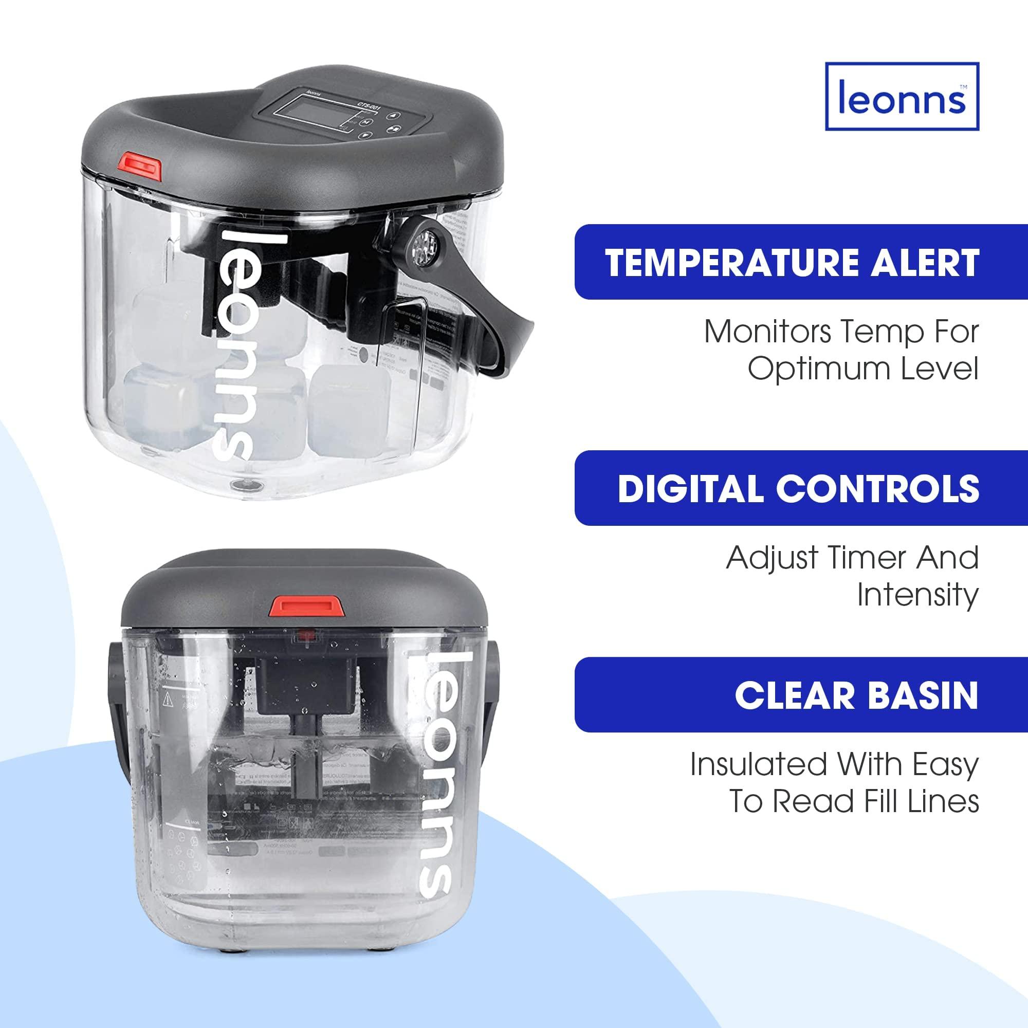 LEONNS Cold Therapy Machine for Knee, Shoulder, Back and Hip After Surgery - Cryotherapy Machine with Universal Pad for Use in Multiple Places (Ice Machine + Universal Pad + Reusable Ice Cubes Included)