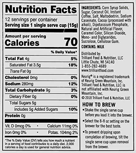 Victor Allen\'s Coffee Victor Allen\'s Indulgent Sweet & Salty Caramel Cappuccino Single Cup (2.0 Compatible) 12 Count (Pack of 1)