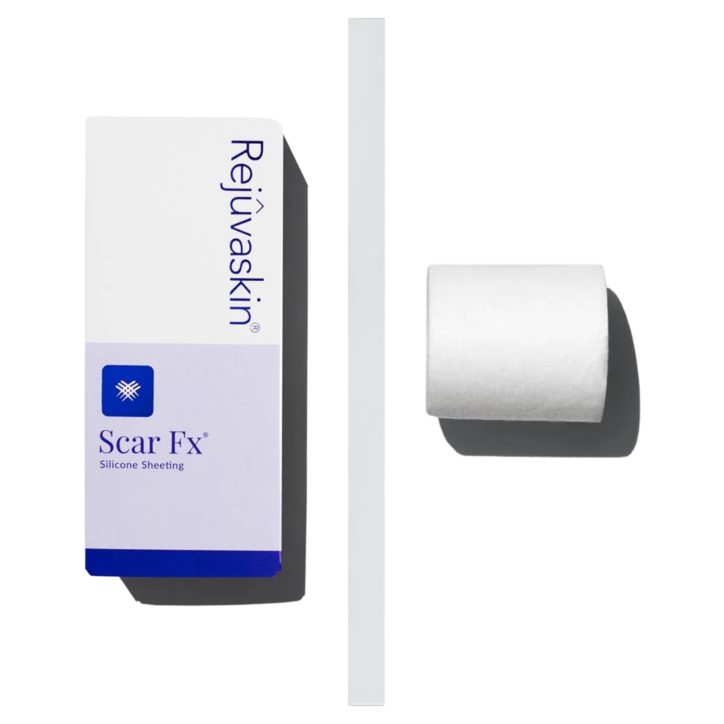 Rejuvaskin Rejuvaskin Scar Fx Silicone Sheeting - 1 Inch x 22 Inches Silicone Scar Tape for Abdominal Scars - Silicone Tape for Soften, Flatten, Reduce and Recover Scars - Physician Recommended - 1 Sheet