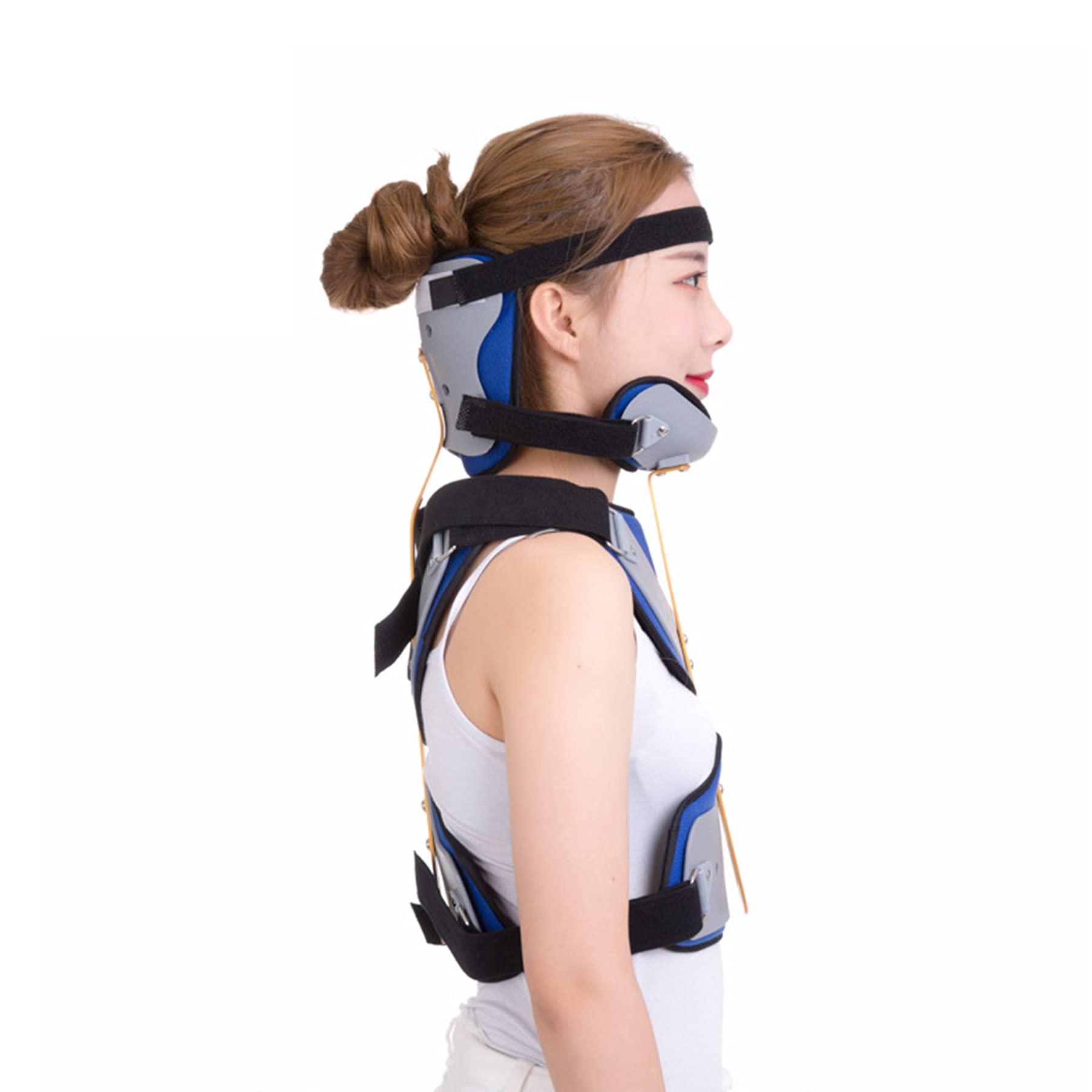 WILLQ Orthosis Cervical Thoracic Brace Adjustable Cervical Thoracic Orthosis Lumbar Support Fracture Support Cervical Rehabilitation Brace for Women Men for Back Pain Relief Injury Recovery