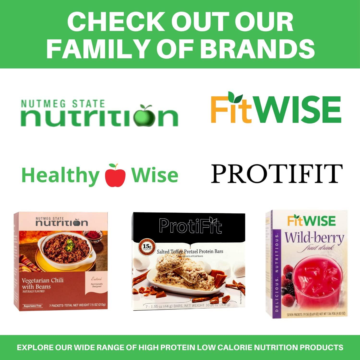 ProtiFit ProtiFit - High Protein Fruit Flavored Powder Drink Mix, 15g Protein, Low Calorie, Sugar Free, Ideal Protein Compatible, 7 Servings Per Box (Strawberry Kiwi)