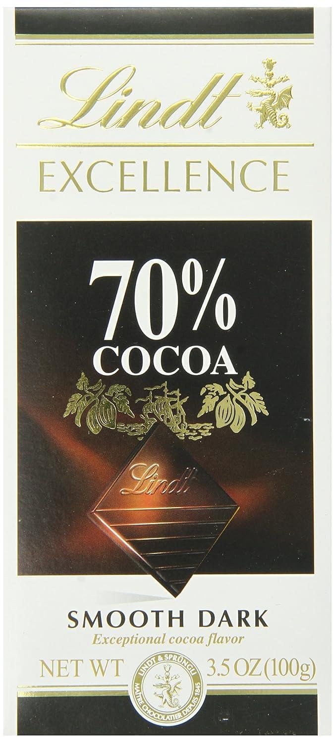 Lindt Lindt Excellence Bar (Dark Chocolate 70% Cocoa) - Pack of 4