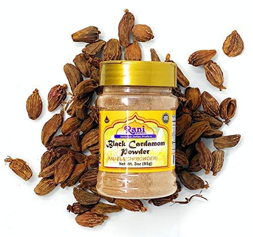 Rani Brand Authentic Indian Products Rani Black Cardamom Powder (Kali Elachi) Indian Spice 3oz (85g) PET Jar ~ All Natural | Vegan | Gluten Friendly | NON-GMO | Kosher | Indian Origin | Smokey, Tsaoko, Cao Guo, Bach Dan Khau, Badi