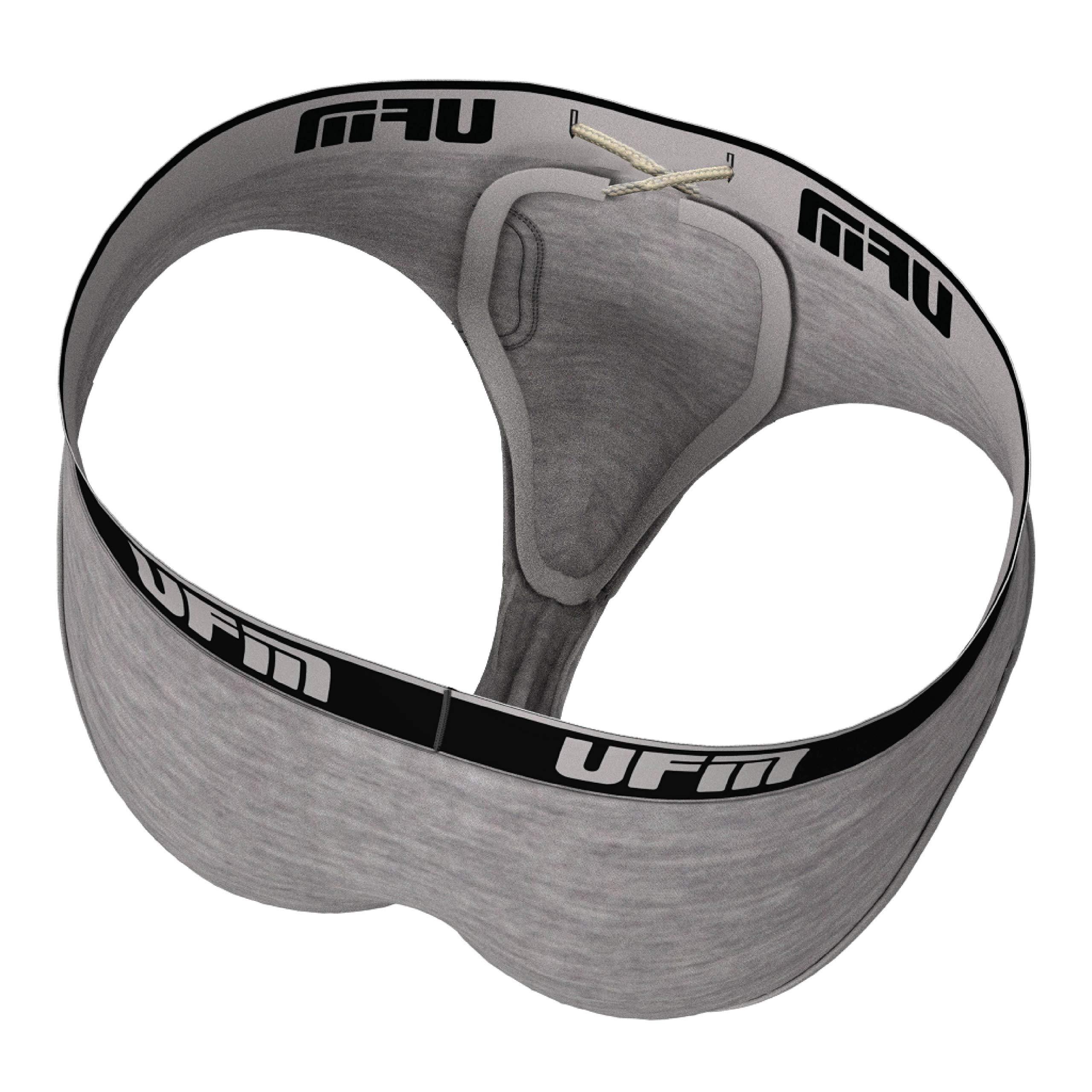 UFM UFM Mens Viscose Brief w/Patented Adj. Support Pouch Underwear for Men Gray 39-42