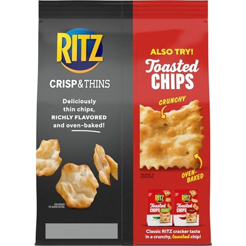 Ritz RITZ Crisp and Thins Original with Creamy Onion and Sea Salt Chips, 7.1 oz