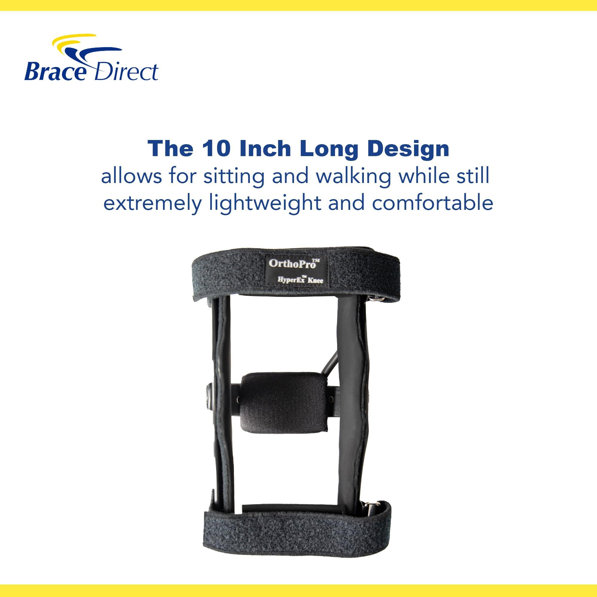 Brace Direct Brace Direct OrthoPro HyperEx Knee Brace - L1850- Adjustable and Comfortable Support for Knee Hyperextension - OCSI