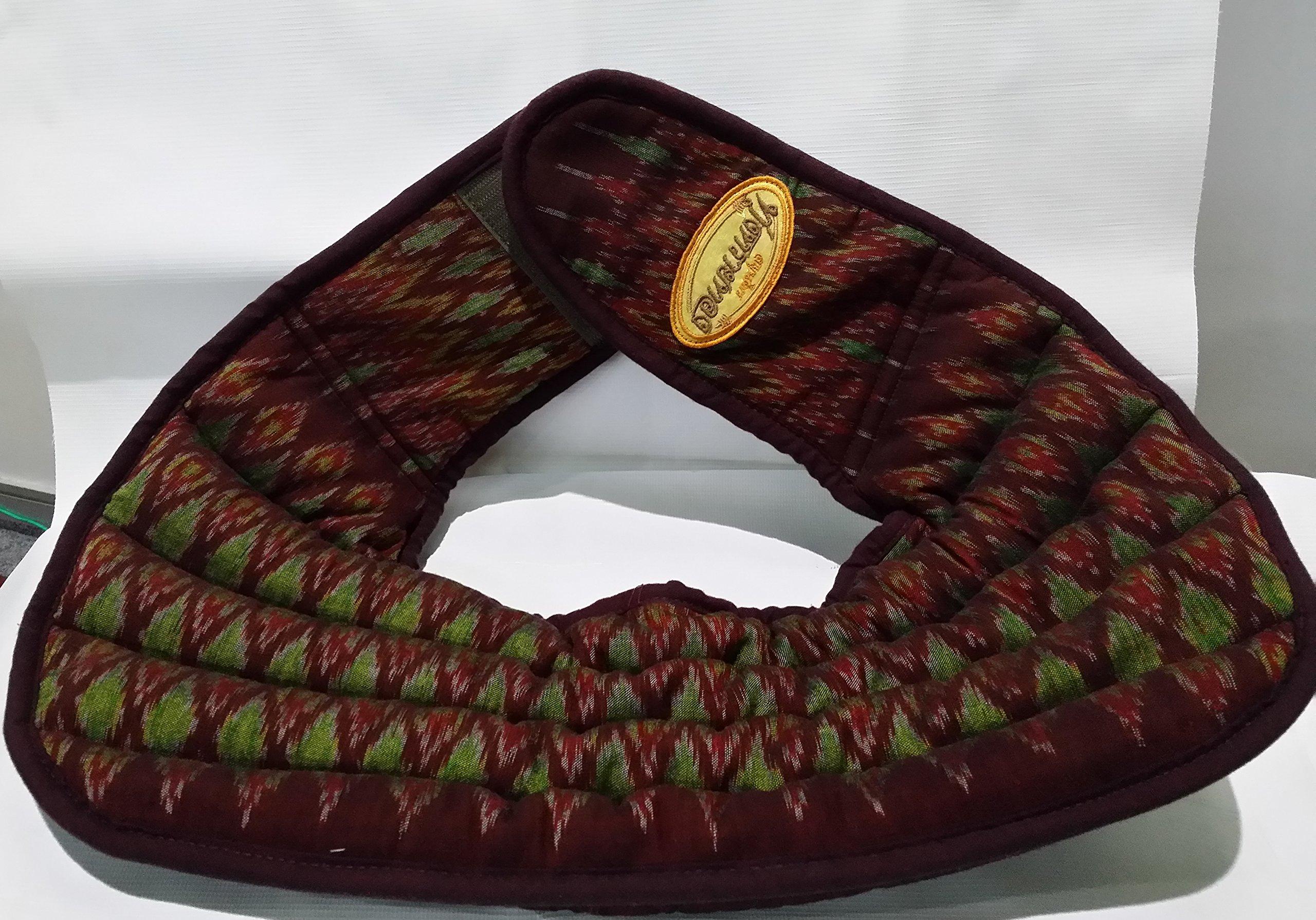 Tung Sai Thong Herbal Compress Comfort Hot Back Thai Silk (Shoulder-Back) Size 22” X 17” Weight 1000 G.