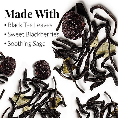The Republic of Tea The Republic of Tea Blackberry Sage Full-Leaf Loose Black Tea, 1 Pound Bag | Steeps 200 Cups