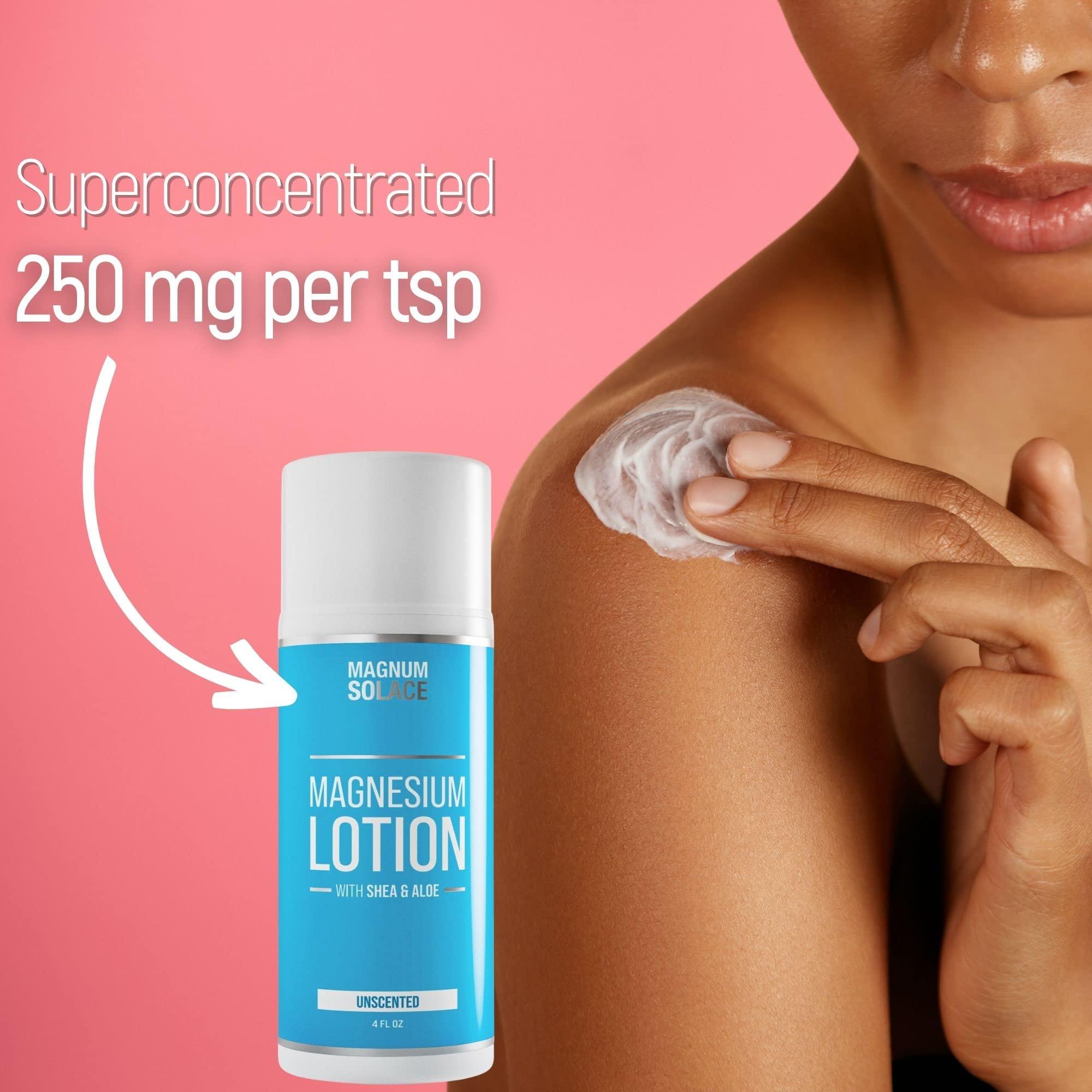 Magnum Solace Magnesium Lotion and Magnesium Oil Spray (2 Item Bundle)