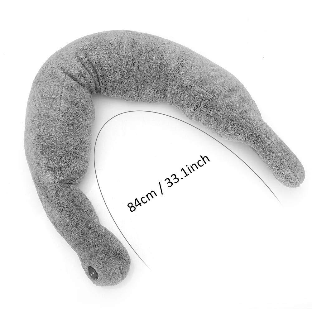 HURRISE Wrap Around Vibrating Massage Pillow,Vibrating Massaging Relax Muscles Relieve Stress For Trakk Travel Massage Pillow For Neck & Cervical Bed Pillows Relax Muscles Relieve Stress