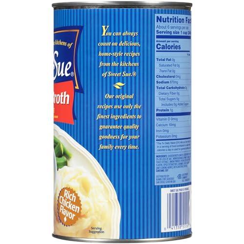 Bumble Bee Sweet Sue Chicken 99% Fat Free Club Pack Broth 49.5 oz. Can (Pack of 1)