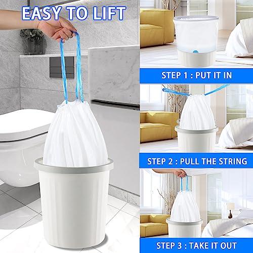 Yhywcy 13 Gallon Tall Kitchen Drawstring Trash Bags - 1 MIL Super Thicker No Ripping Garbage Bags Unscented for Restaurant, Office 13 Gallon Large Trash Cans (60count)