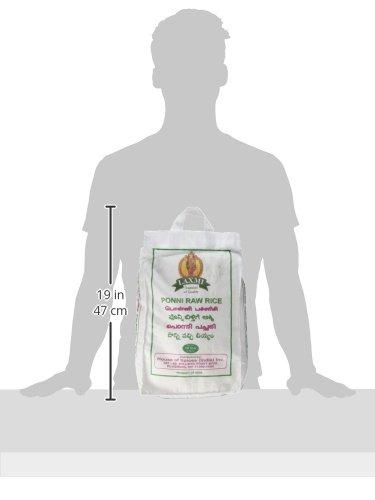 Laxmi Laxmi All-Natural Ponni Raw (Like Gold) Rice, 10lb Bag