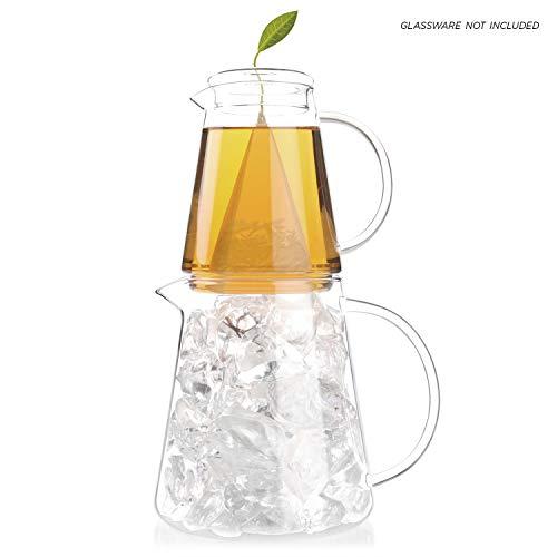 Tea Forte Tea Forte Iced Ginger Pear White Tea Over Ice, Pitcher-Size Iced Black Infusers, 5 Count (Pack of 1)