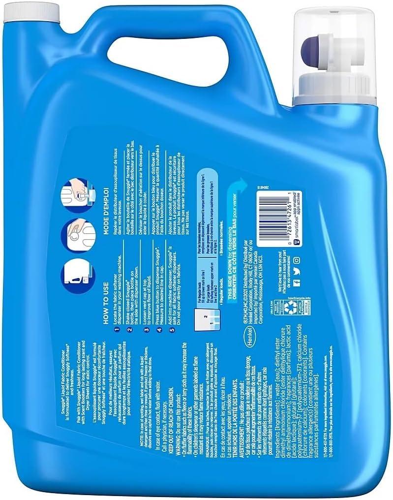 Mae Mae\'s Marketing, LLC Snuggle Blue Sparkle Fabric Softener (188 fl. oz., 235 loads)